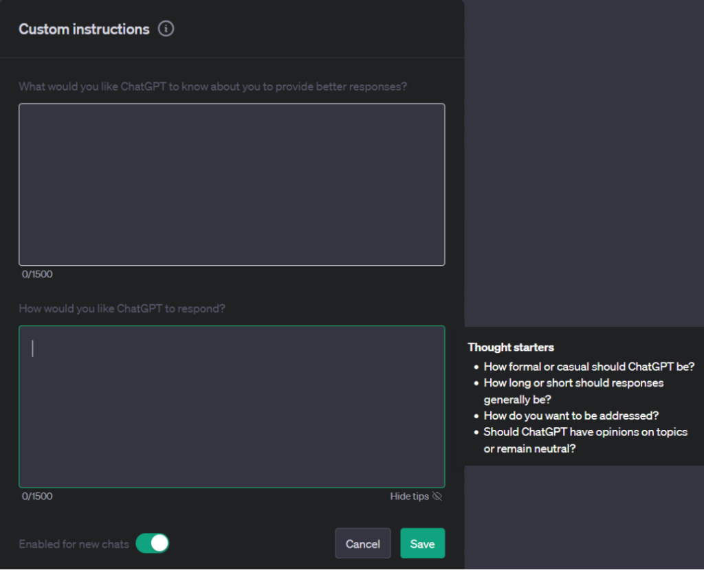 How To Use ChatGPT Custom Instructions