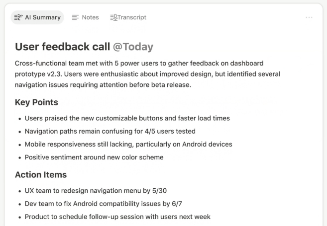 Notion AI for work