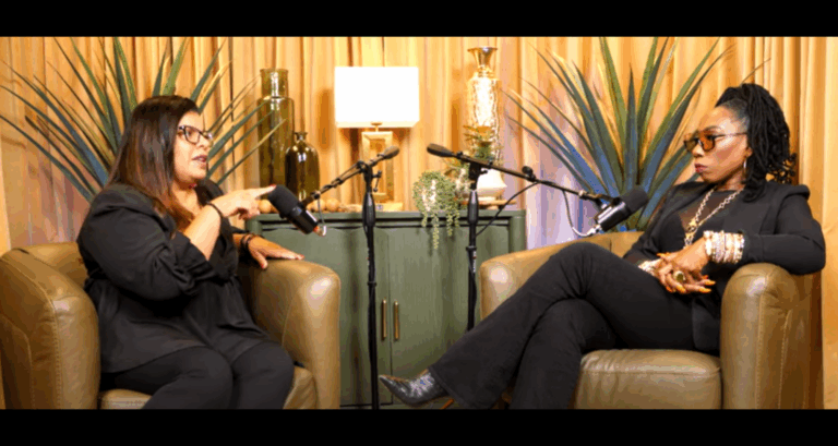 Alicia Lyttle and Brandi Harvey in a podcast conversation about AI replacing Google.