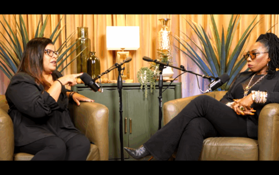Alicia Lyttle and Brandi Harvey in a podcast conversation about AI replacing Google.
