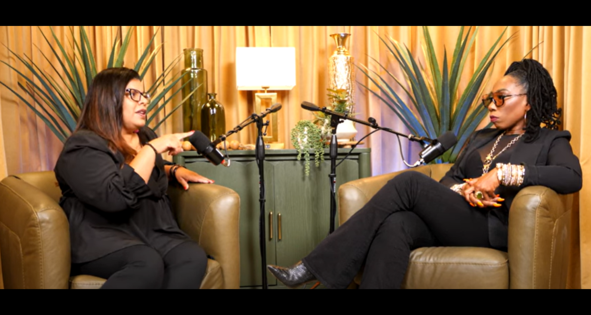 Alicia Lyttle and Brandi Harvey in a podcast conversation about AI replacing Google.