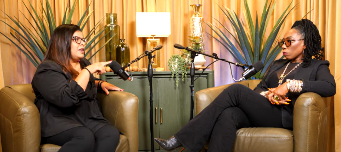 Alicia Lyttle and Brandi Harvey's podcast interview discussing AI replacing Google.