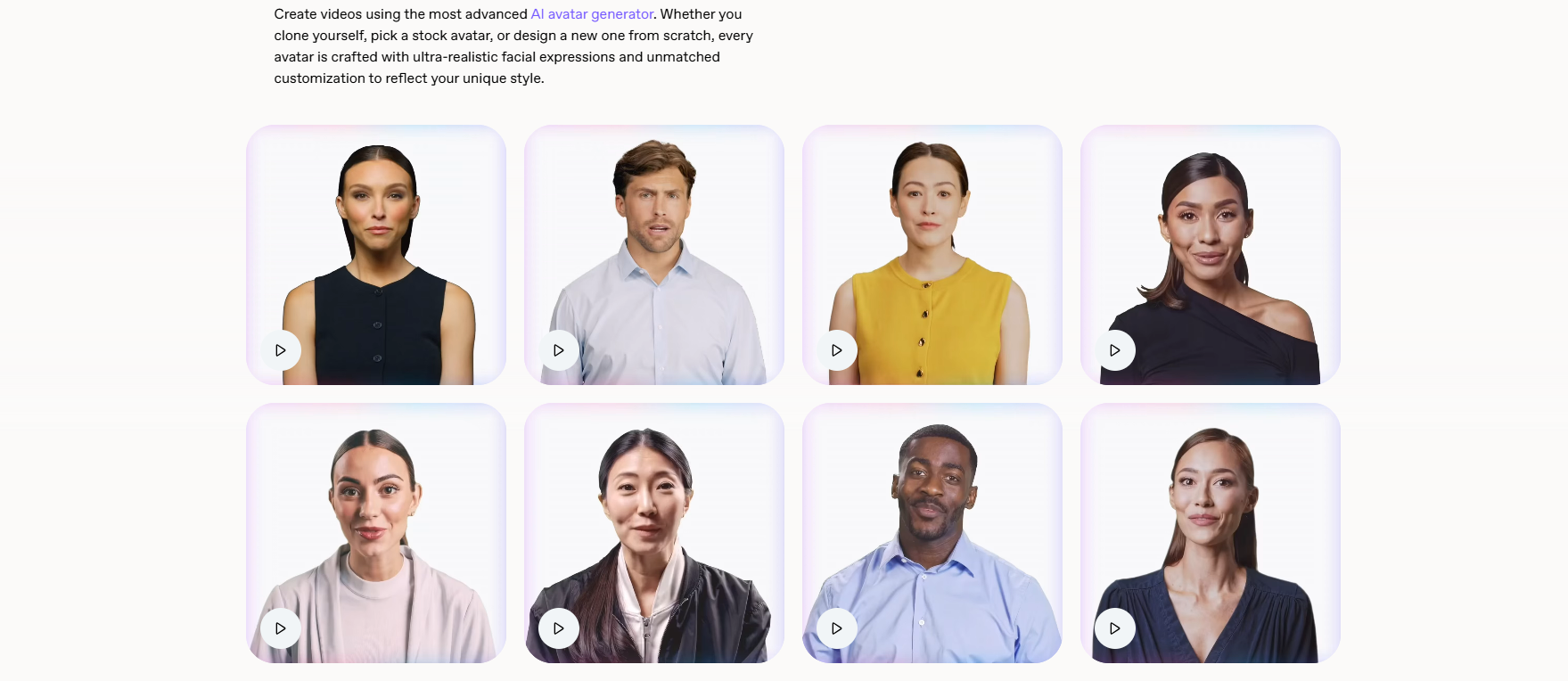 HeyGen AI tools avatar library for creating personalized video messages
