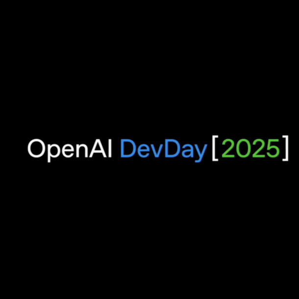 OpenAI DevDay 2025 logo on black background with blue and green accents