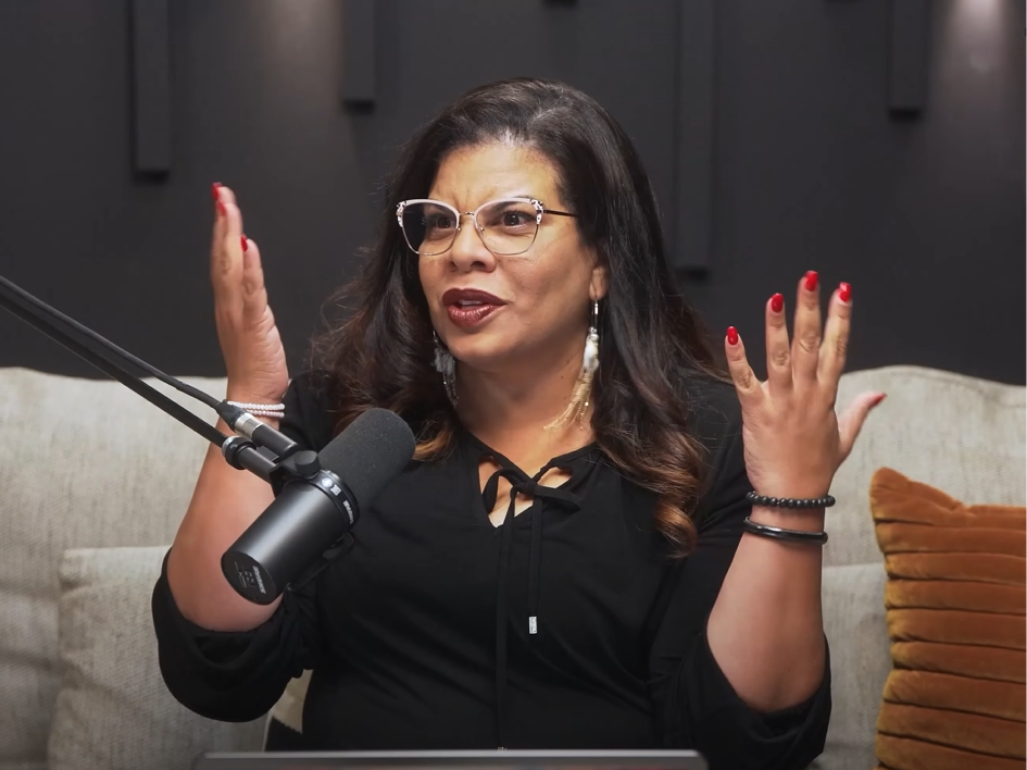 Alicia Lyttle speaking about the AI revolution during a podcast interview