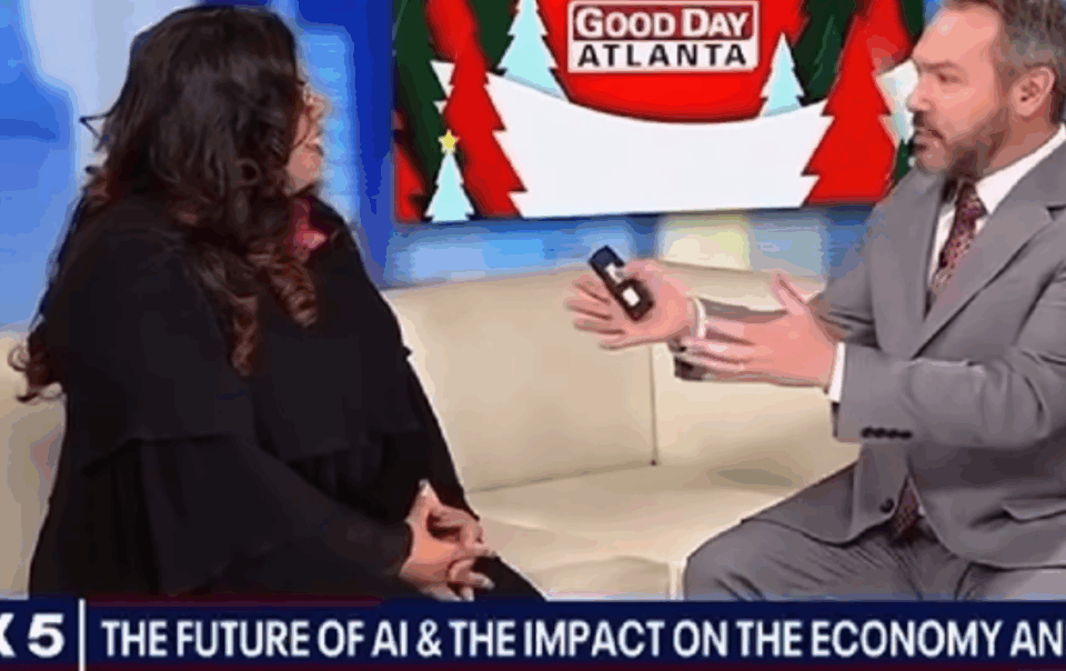 Alicia Lyttle discussing AI literacy and workforce transformation on FOX 5 Good Day Atlanta