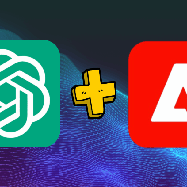 OpenAI and Adobe logos side by side representing the ChatGPT Adobe Integration