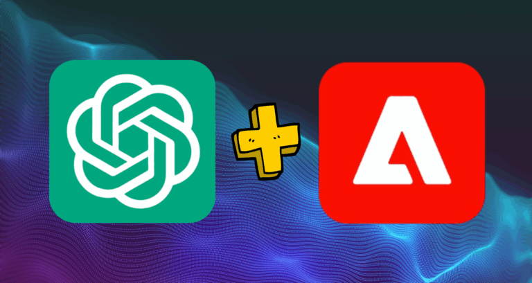 OpenAI and Adobe logos side by side representing the ChatGPT Adobe Integration