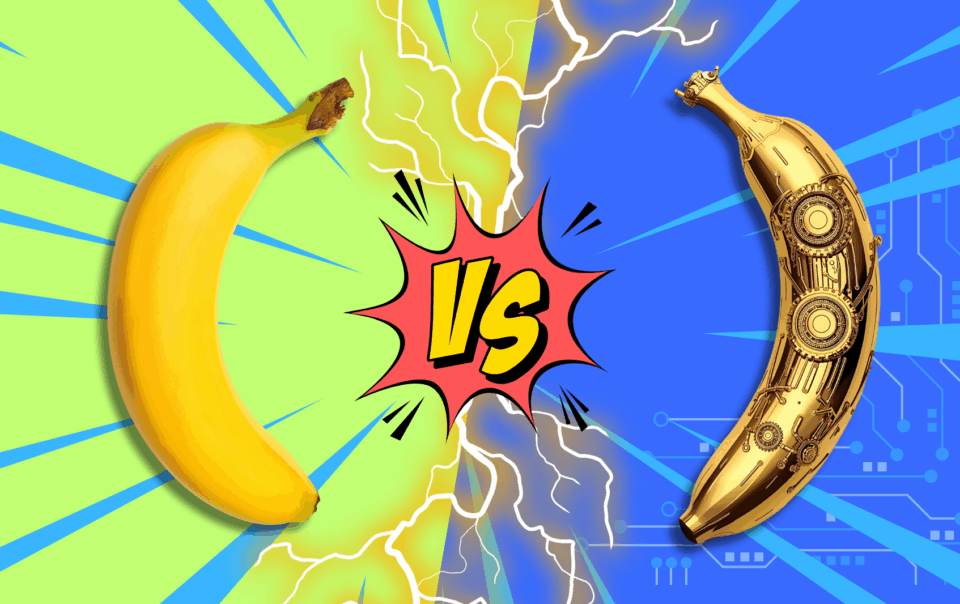 Visual comparison of Nano Banana vs Nano Banana Pro